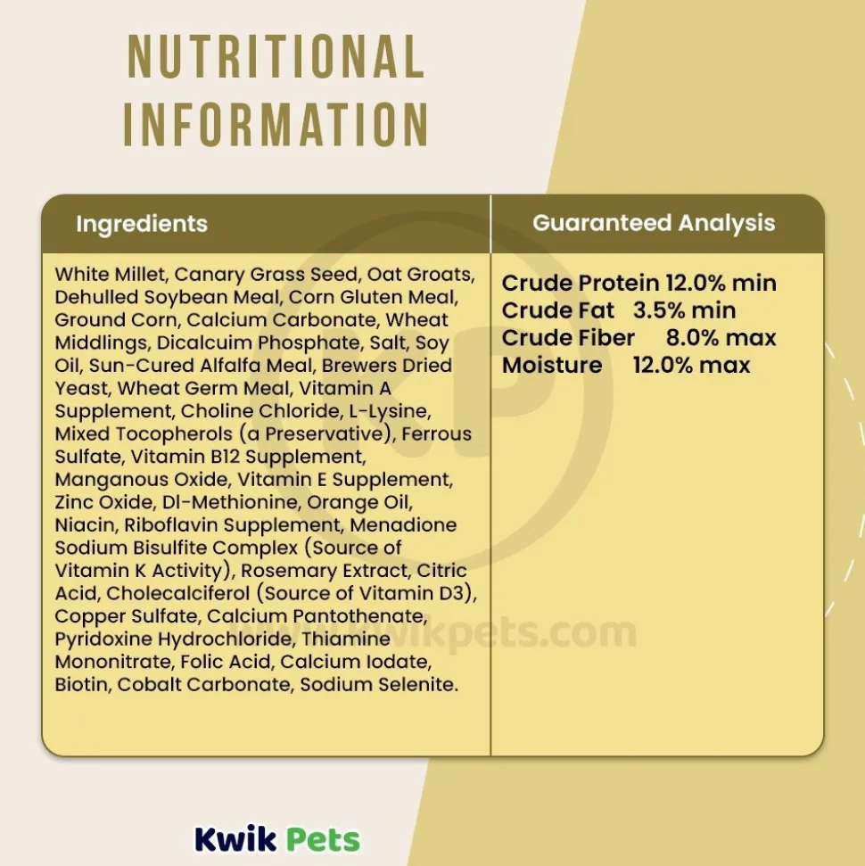 Kaytee Supreme Parakeet Food 5-lb