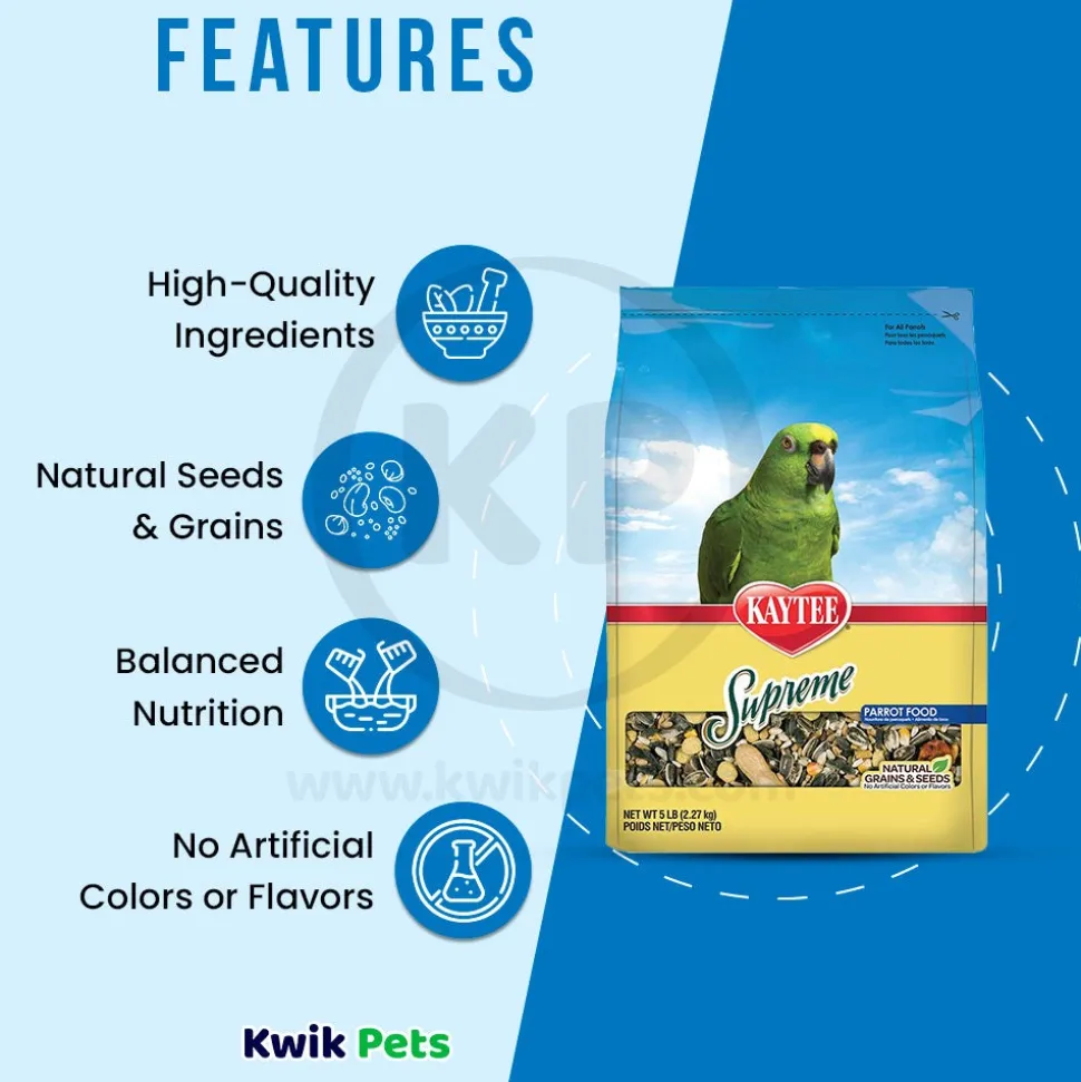 Kaytee Supreme Parrot Food 5-lb