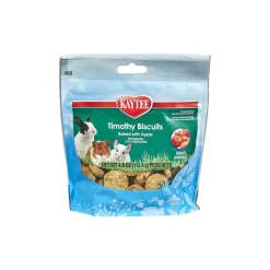 Kaytee Timothy Biscuits Baked with Apple Small Animal Treats 4-oz
