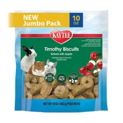 Kaytee Timothy Biscuits Baked with Apple Small Animal Treats 10-oz