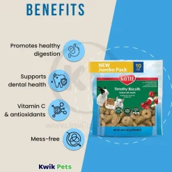 Kaytee Timothy Biscuits Baked with Apple Small Animal Treats 10-oz