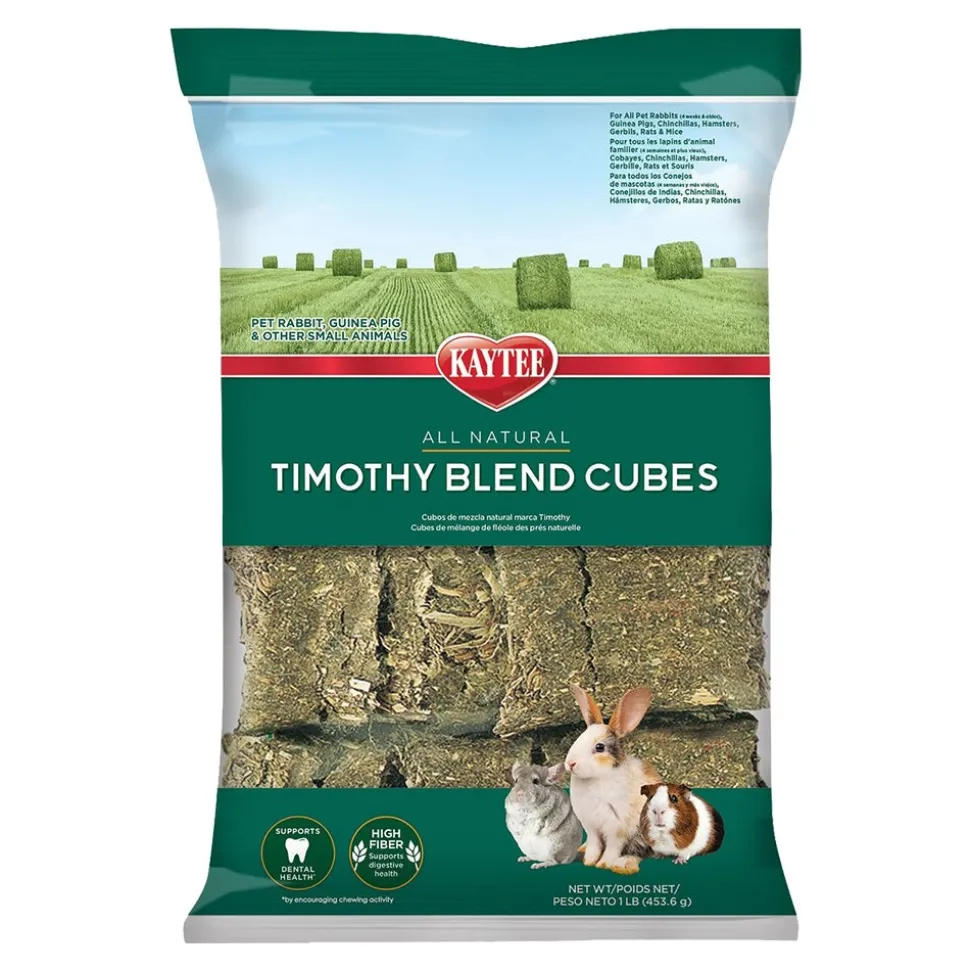 Kaytee Timothy Hay Blend Cubes for Small Animals 1-lb