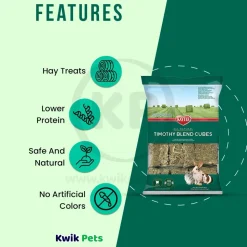 Kaytee Timothy Hay Blend Cubes for Small Animals 1-lb