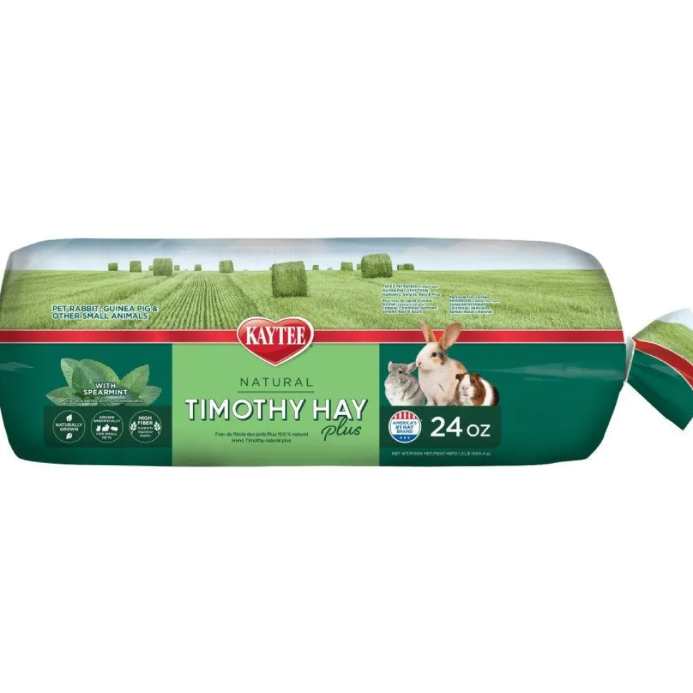 Kaytee Timothy Hay Plus Mint Small Animal Food 24-oz