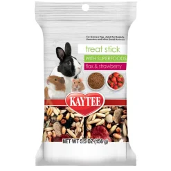 Kaytee Treat Stick with Superfoods Strawberry & Flax Seed Small Animal Treat 5.5-oz