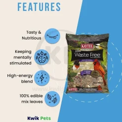 Kaytee Ultra Waste Free Nut & Raisin Blend Wild Bird Food 5-lb