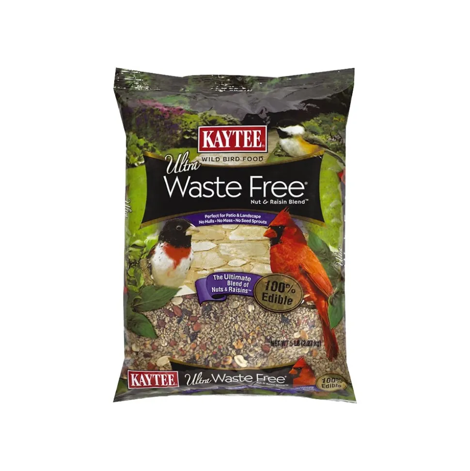 Kaytee Ultra Waste Free Nut & Raisin Blend Wild Bird Food 5-lb