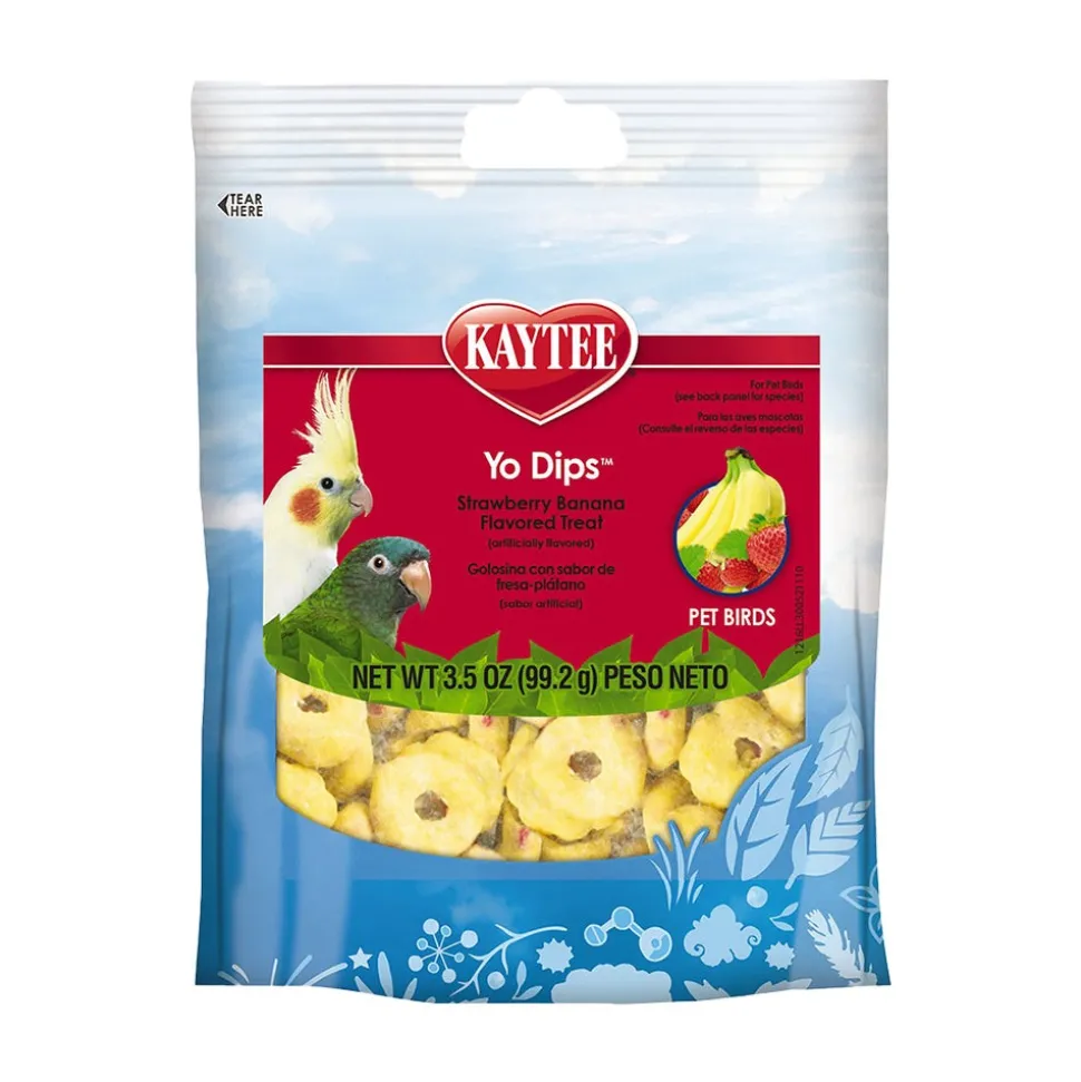 Kaytee Yo Dips Strawberry & Banana Flavored Treats for All Pet Birds 3.5-oz