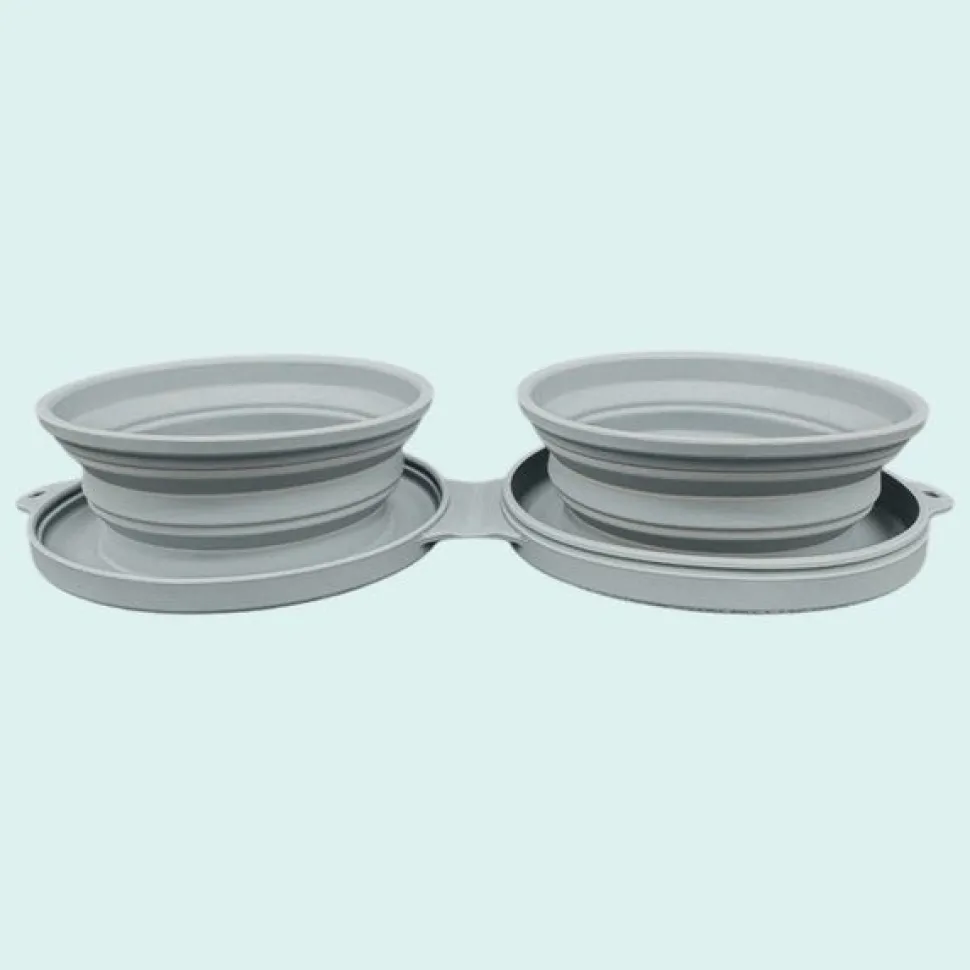 Koira Collapsible Travel Silicone Dog Bowl Set