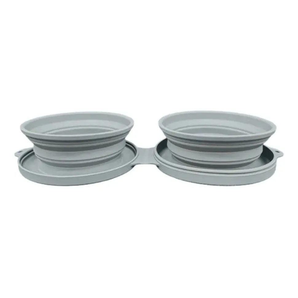 Koira Collapsible Travel Silicone Dog Bowl Set