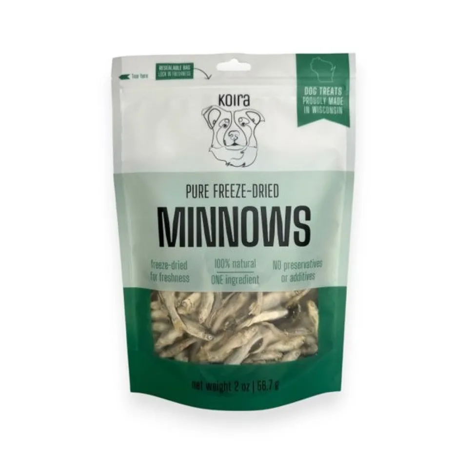 Koira Freeze-Dried Minnows Protein-Packed Dog Treats 2-oz
