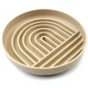 Koira Rainbow Silicone Dog Slow Feeder Lick Mat with Suction Tan