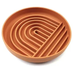 Koira Rainbow Silicone Dog Slow Feeder Lick Mat with Suction Terracota