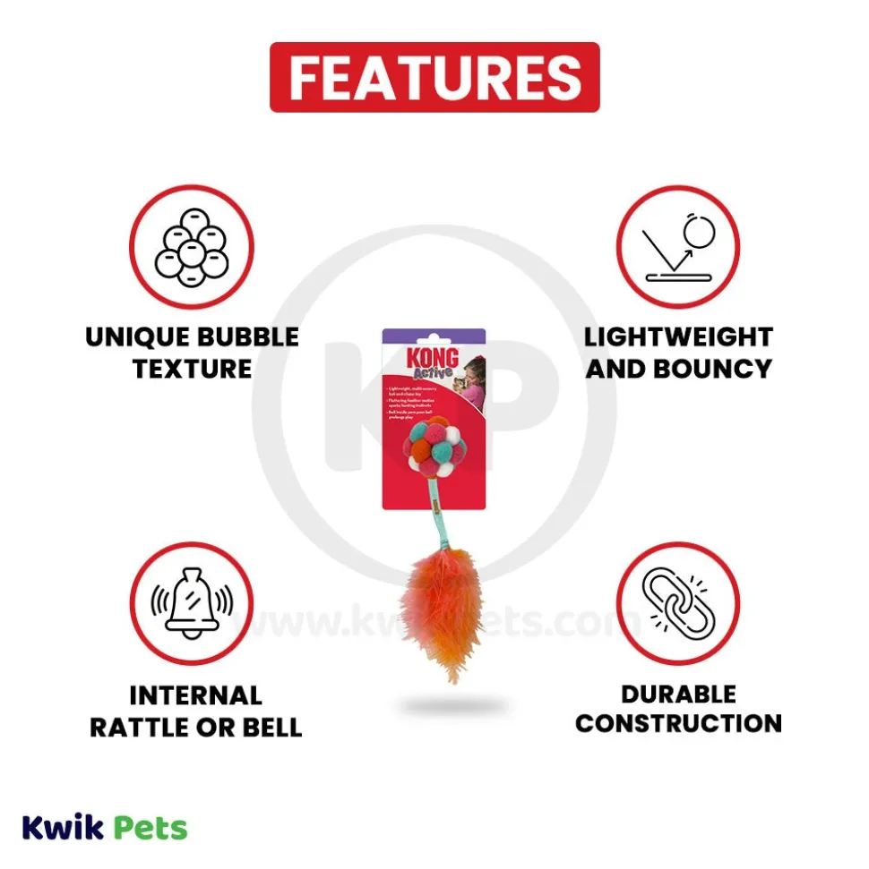 KONG Active Bubble Ball Cat Toy Assorted One Size