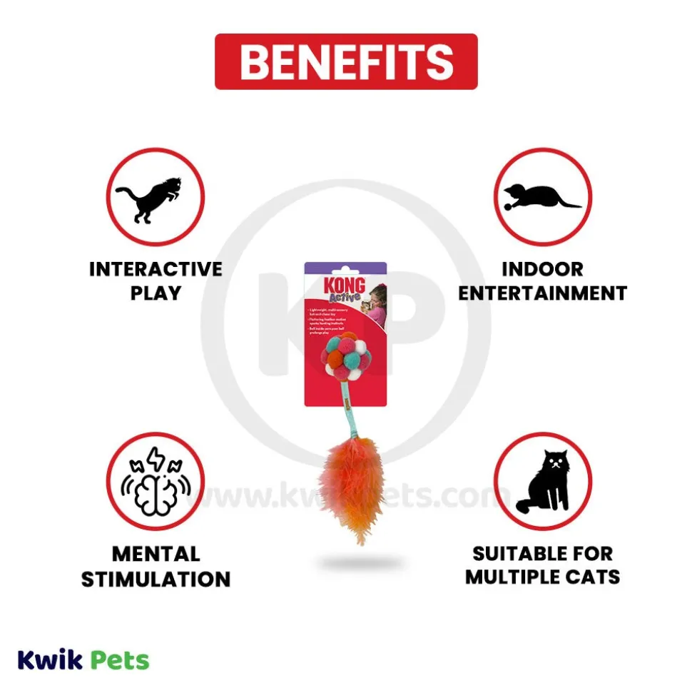 KONG Active Bubble Ball Cat Toy Assorted One Size