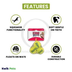 KONG Air Dog Squeakair Tennis Ball Dog Toy X-Small 3 Count