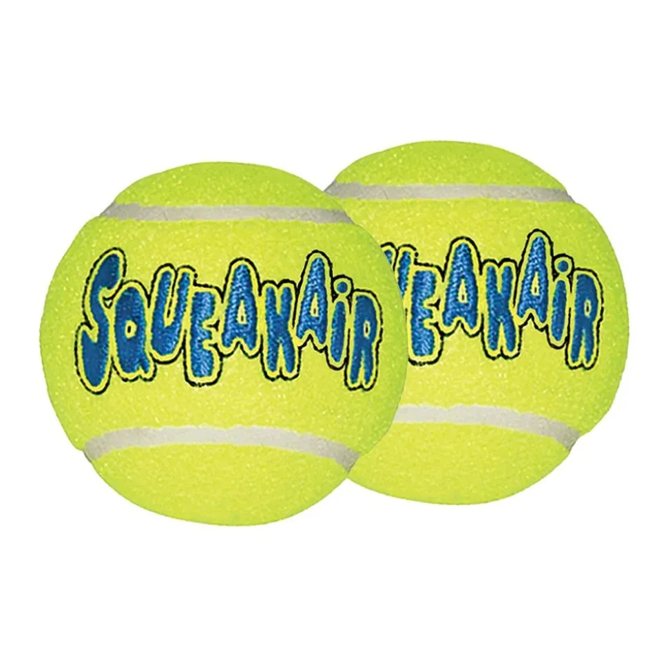 KONG AirDog Squeakair Tennis Ball Dog Toy Large 2 Count