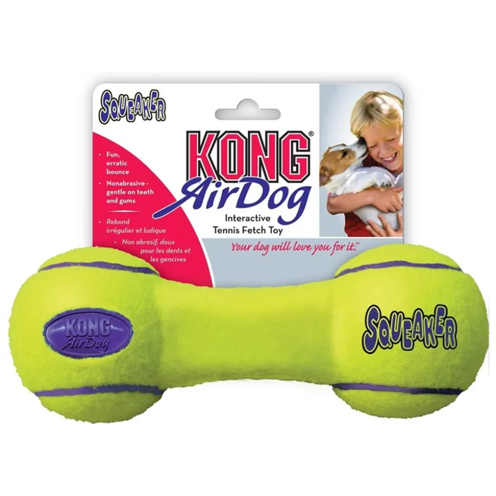 KONG Air Dog Squeaker Dumbbell Dog Toy Medium