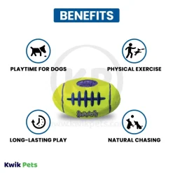 KONG Air Dog Squeaker Football Dog Toy Small