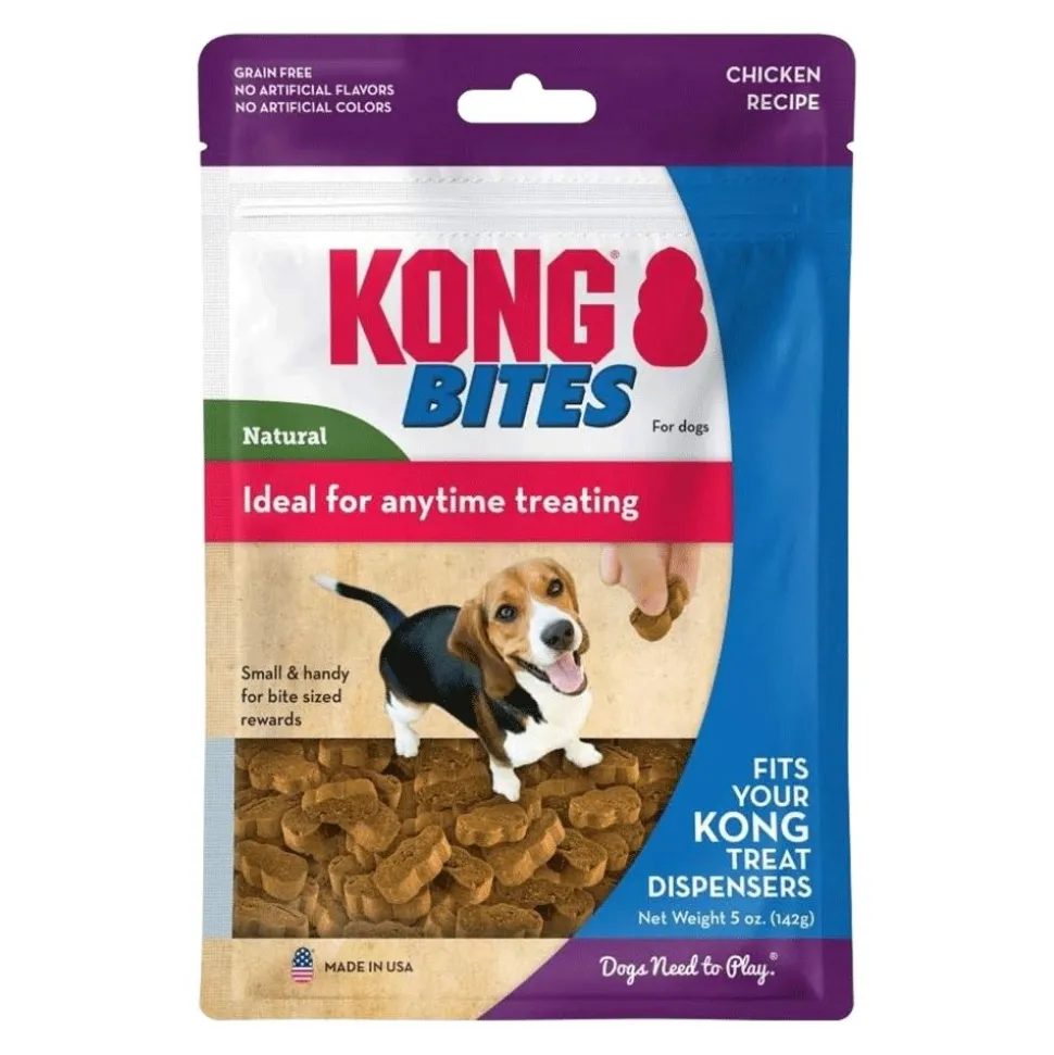 KONG Bites Dog Treats Regular Chicken 5-oz