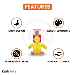 KONG Comfort Duck Jumbo Dog Toy Assorted XL