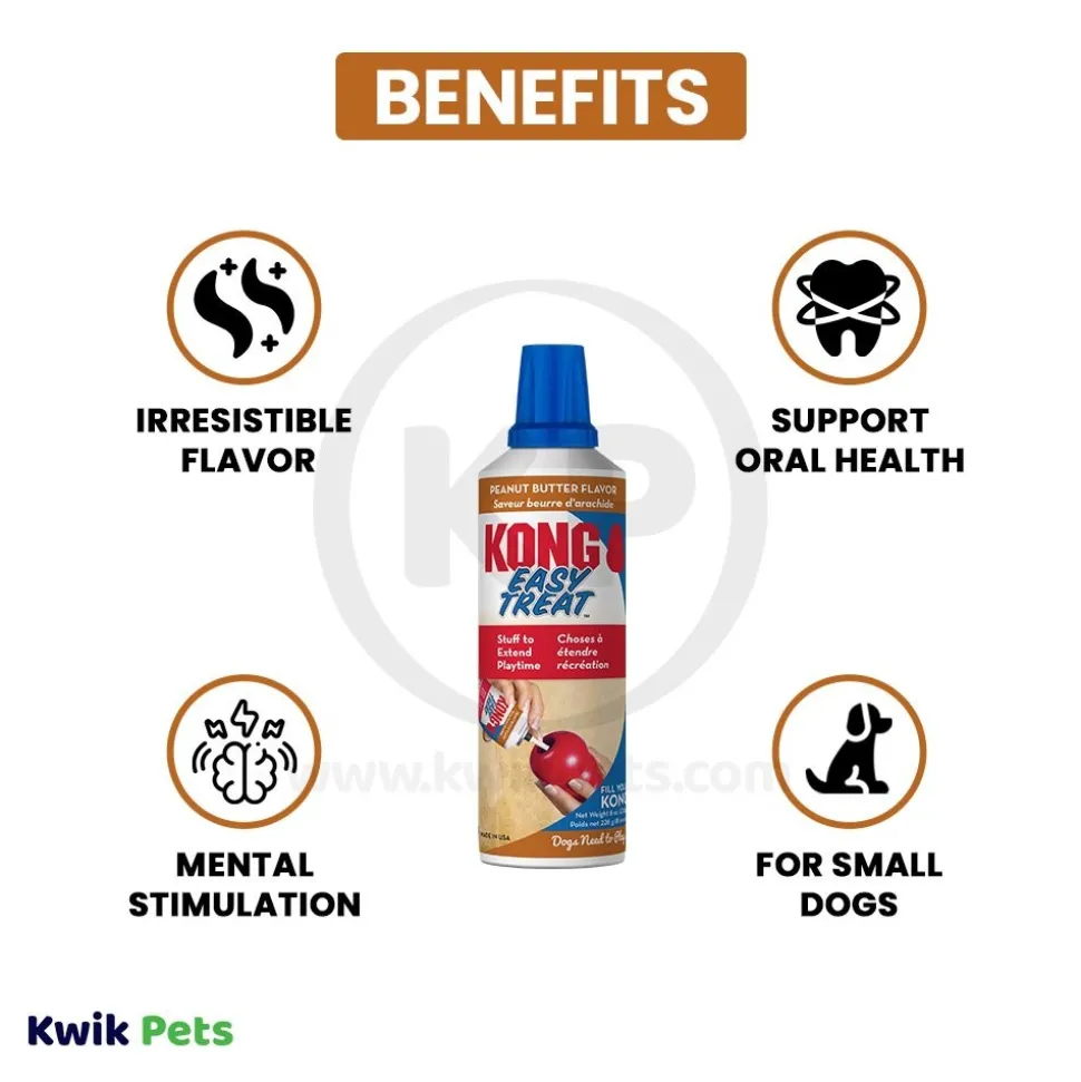 KONG Easy Dog Treat Peanut Butter 8-oz