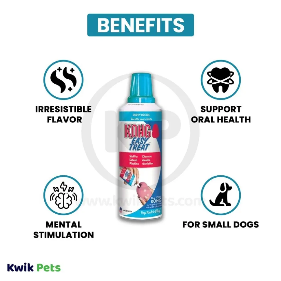 KONG Easy Treats Paste Puppy Treats Chicken Liver 8-oz