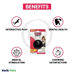 KONG Extreme Ball Dog Toy Black Small