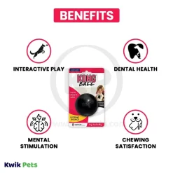 KONG Extreme Ball Dog Toy Black Medium/Large