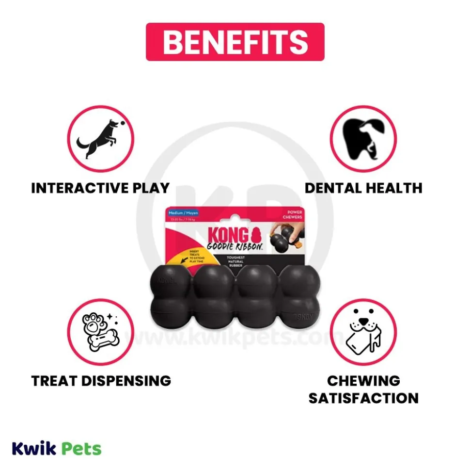 KONG Extreme Goodie Ribbon Dog Toy Medium