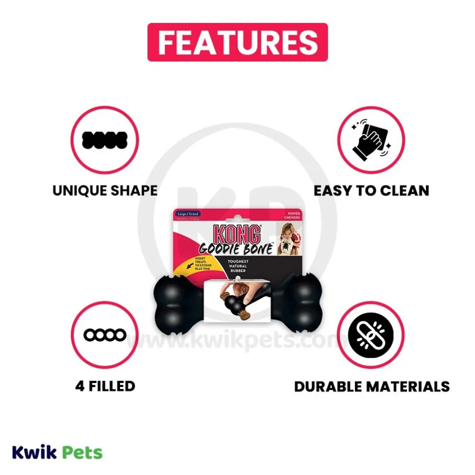 KONG Extreme Goodie Ribbon Dog Toy Medium