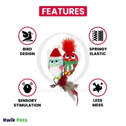 KONG Holiday Pull-A-Partz Cat Toy Luvs Bird One Size