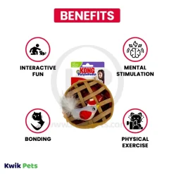KONG Holiday Puzzlements Pie Cat Toy One Size
