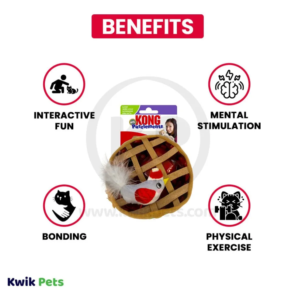 KONG Holiday Puzzlements Pie Cat Toy One Size