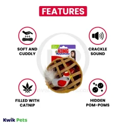 KONG Holiday Puzzlements Pie Cat Toy One Size