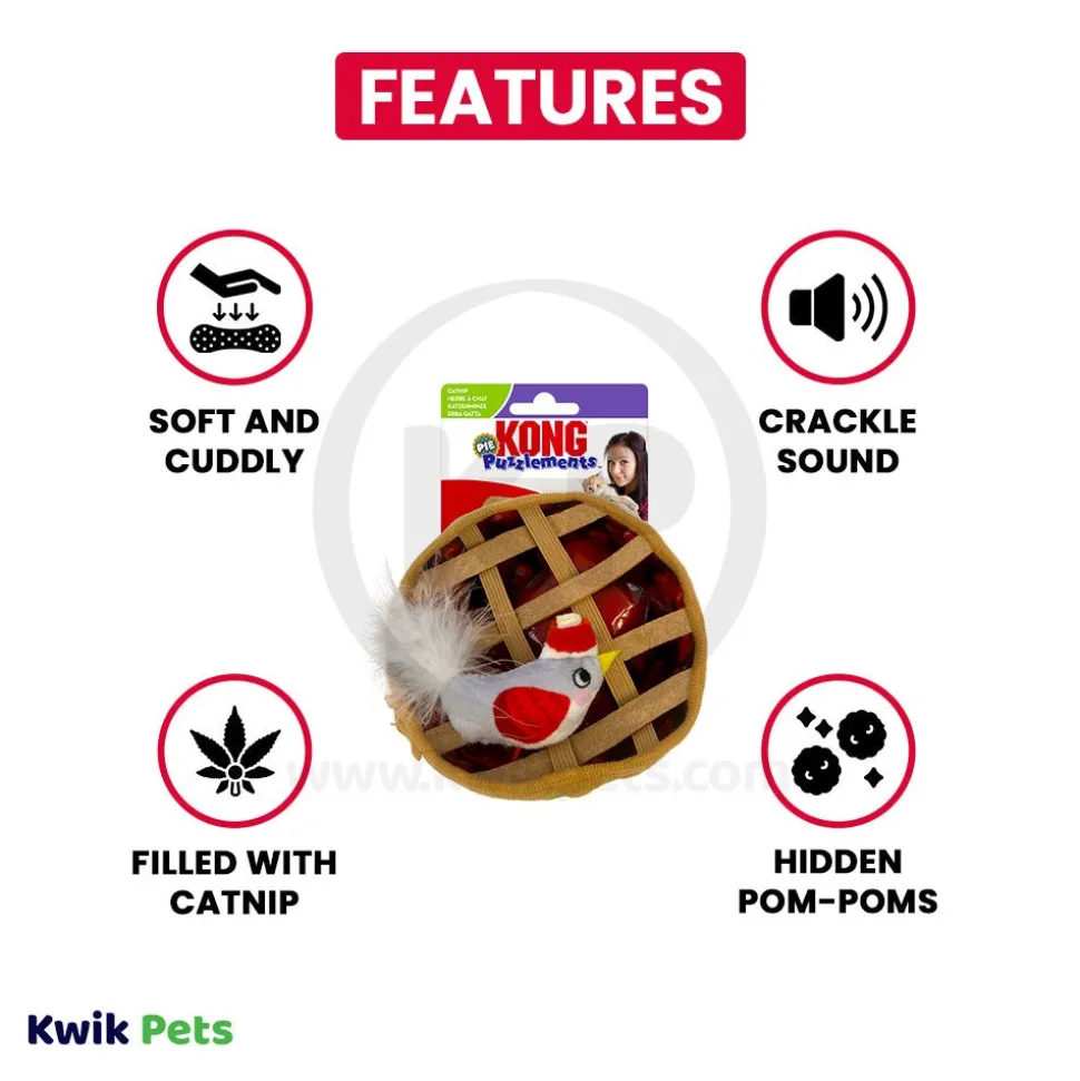 KONG Holiday Puzzlements Pie Cat Toy One Size