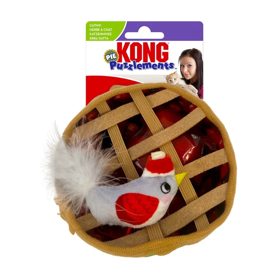 KONG Holiday Puzzlements Pie Cat Toy One Size