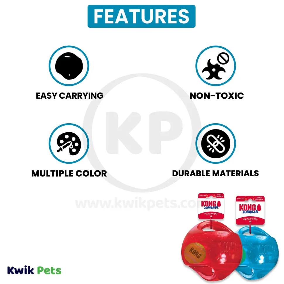 KONG Jumbler Dog Toy Ball Assorted Large/X-Large