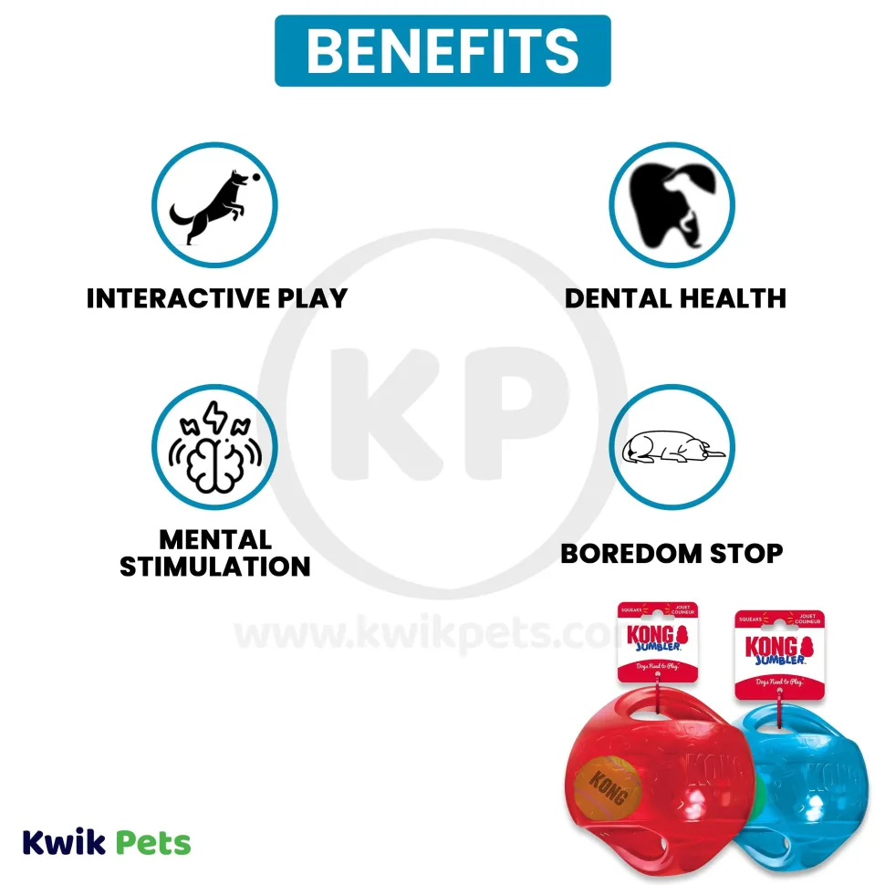 KONG Jumbler Dog Toy Ball Assorted Medium/Large