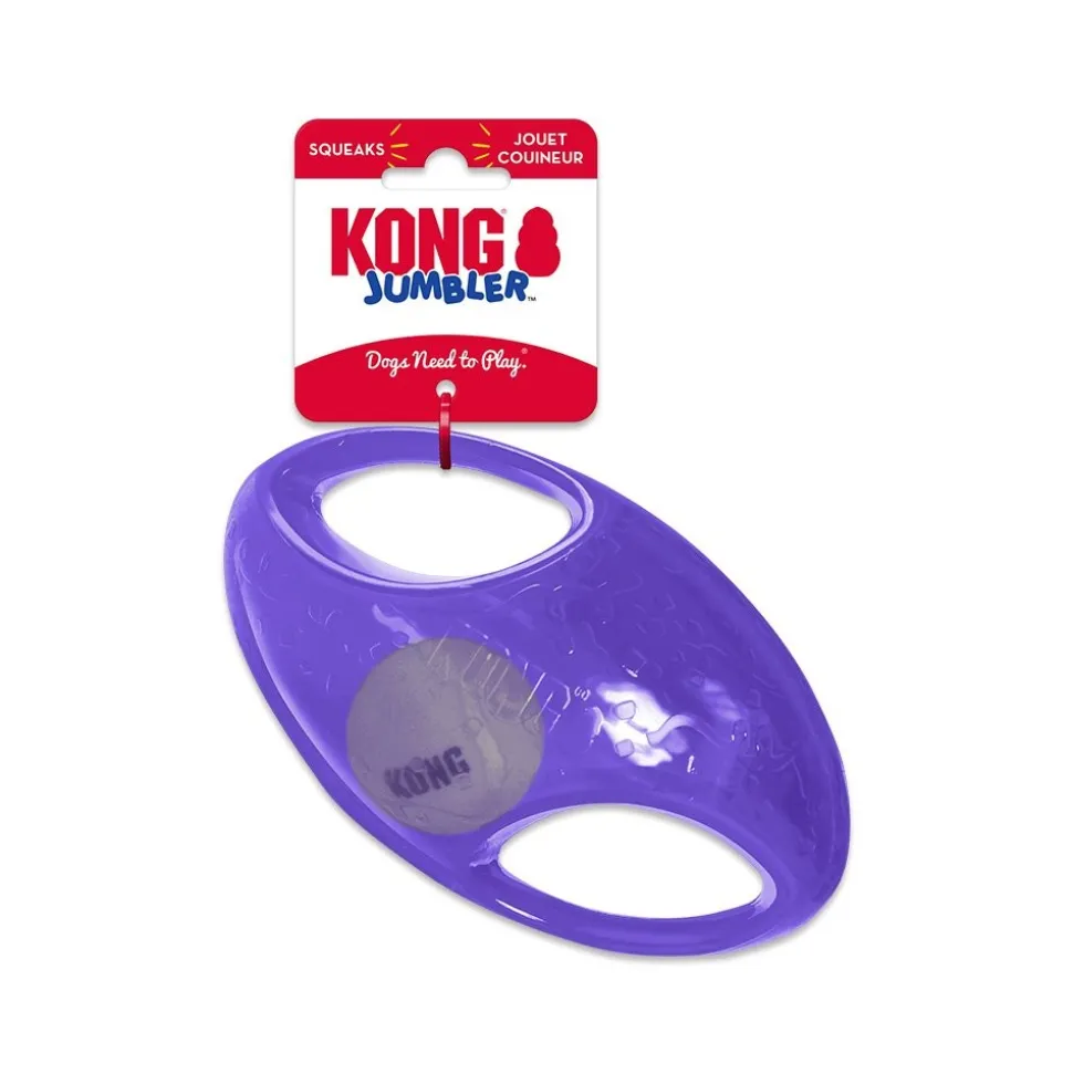 KONG Jumbler Dog Toy Football Assorted Medium/Large