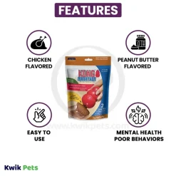 KONG Marathon Peanut Butter Dog Treats 2 Count Large