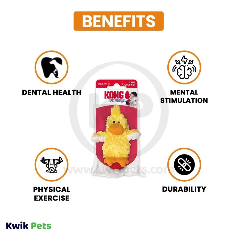 KONG Plush Dog Toy Duck Small