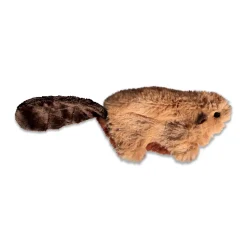KONG Refillable Catnip Beaver Cat Toy Brown One Size