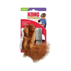 KONG Refillable Catnip Squirrel Cat Toy Brown One Size