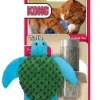 KONG Refillables Catnip Turtle Cat Toy Green, One Size
