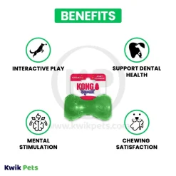 KONG Squeezz Dumbbell Dog Toy Assorted Small