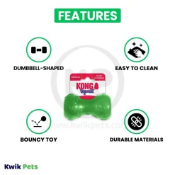 KONG Squeezz Dumbbell Dog Toy Assorted Small