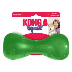 KONG Squeezz Dumbbell Dog Toy Assorted Large
