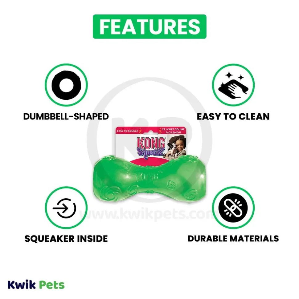 KONG Squeezz Ring Dog Toy Assorted Large