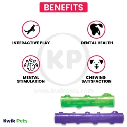 KONG Squeezz Stick Dog Toy Assorted Medium